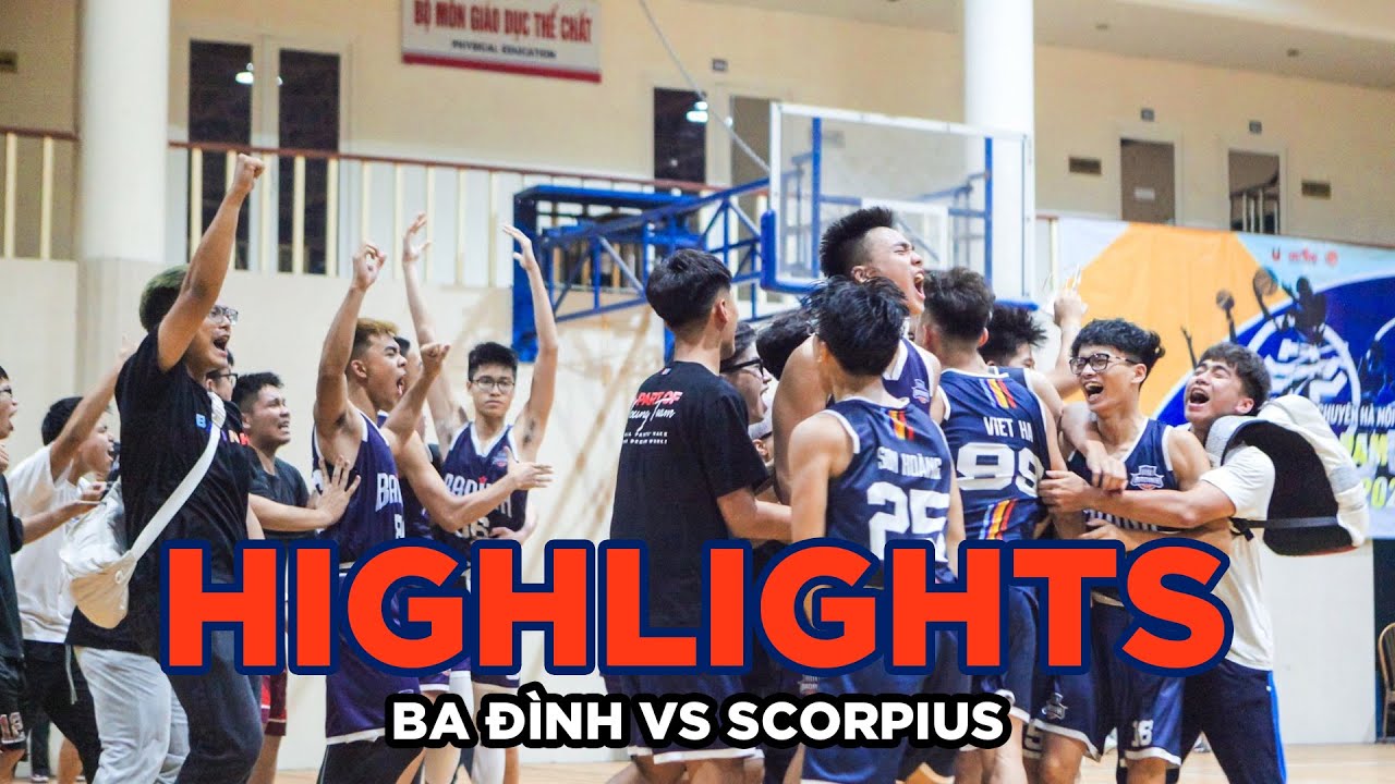 Highlights Ba Đình vs Scorpius || Bán kết nam || Giải trẻ các CLB bóng rổ Hà Nội