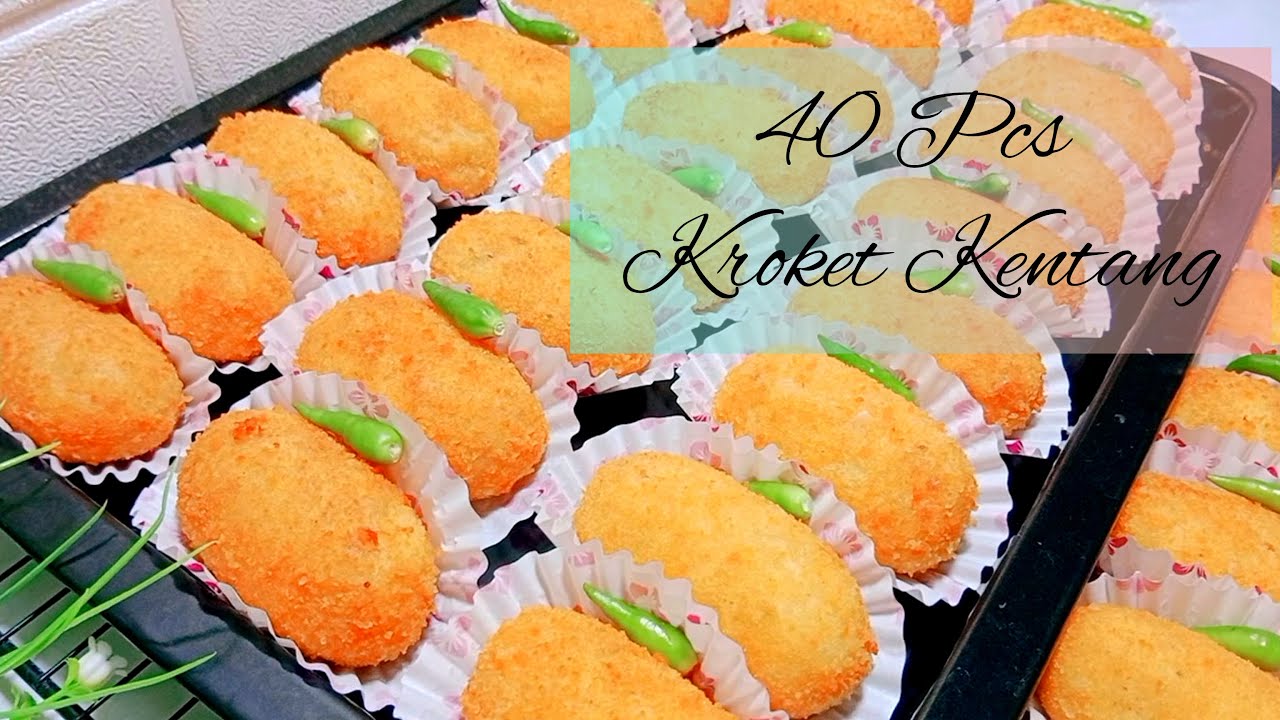 Resep 40 pcs Kroket Kentang Isi Ayam Wortel Untuk Isian Snack Box
