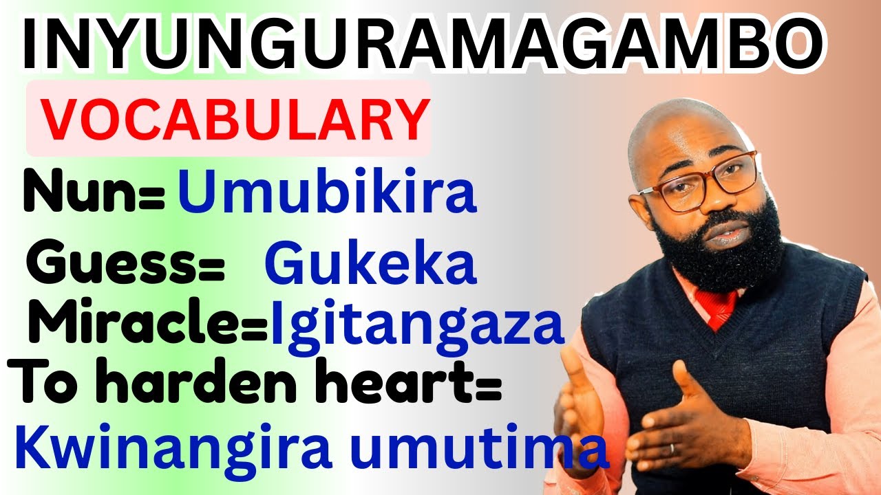 👍Ushaka Kuvuga Icyongereza? Ngizi INYUNGURAMAGAMBO Z'ICYONGEREZA