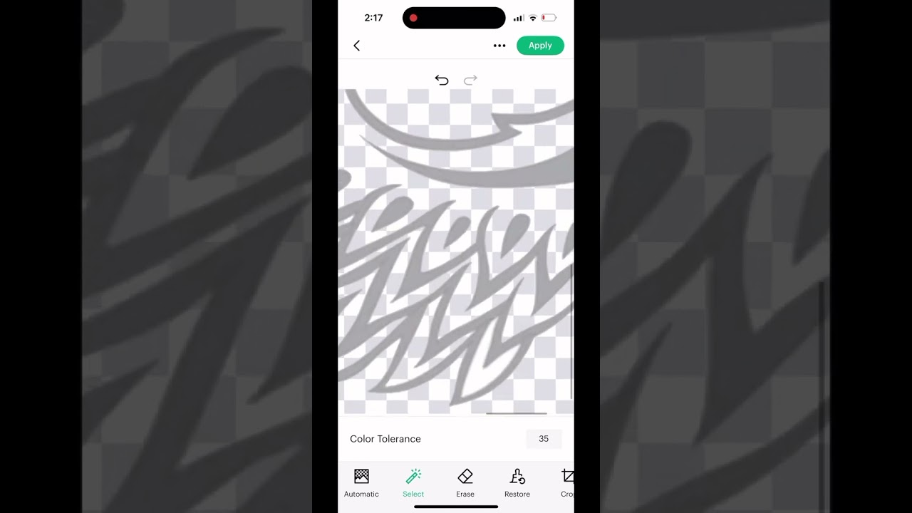 Uploading to remove the white around your image 