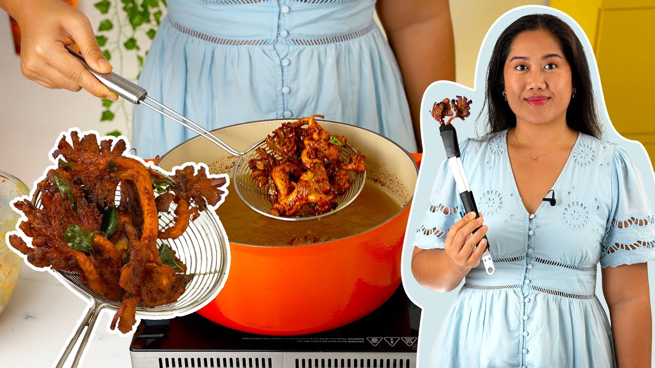 Spicy Fried Oyster Mushrooms with Curry Leaves | Super Aromatic!