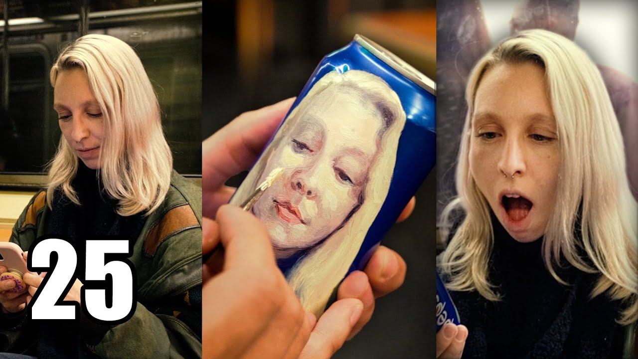 Creating Portraits for Random New Yorkers on the Subway
