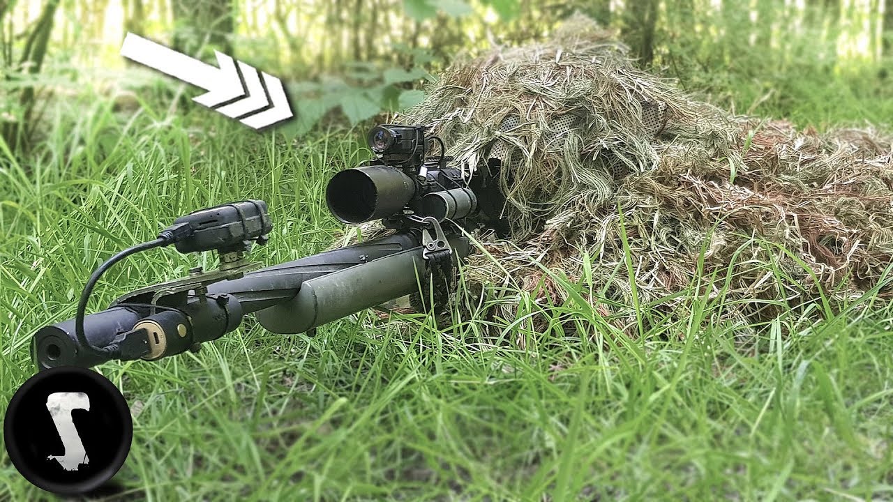 Использование профессионального костюма Ghillie против игроков в страйкбол в ИГРЕ