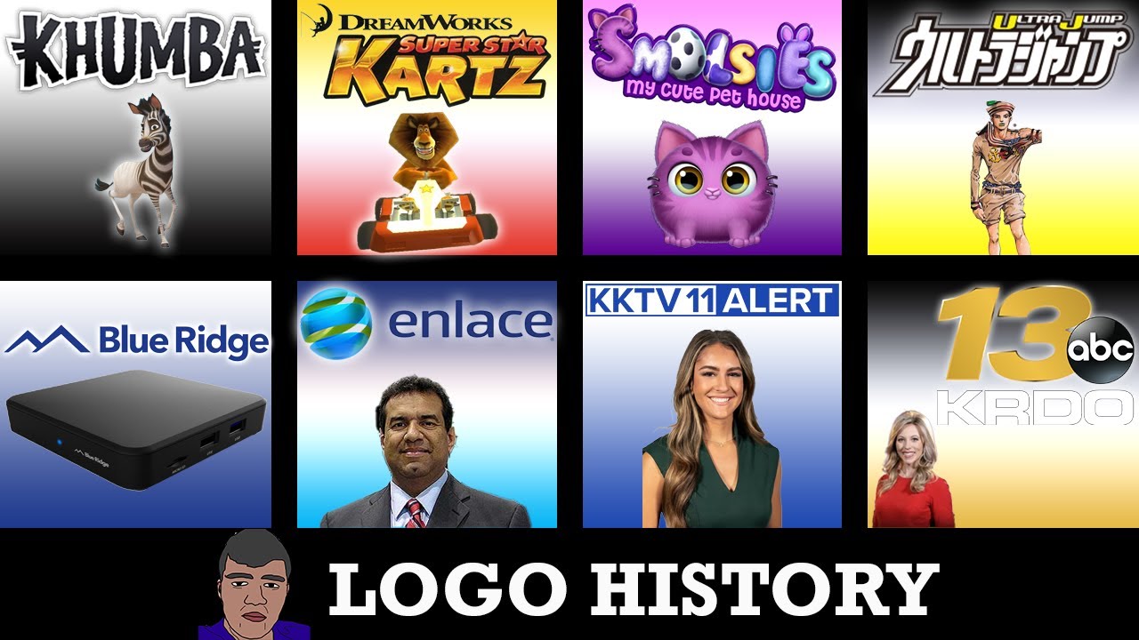 ИСТОРИЯ ЛОГОТИПА — Khumba, Smolsies, Ultra Jump, TBN Enlace USA, Dreamworks Super Star Kartz и мн...