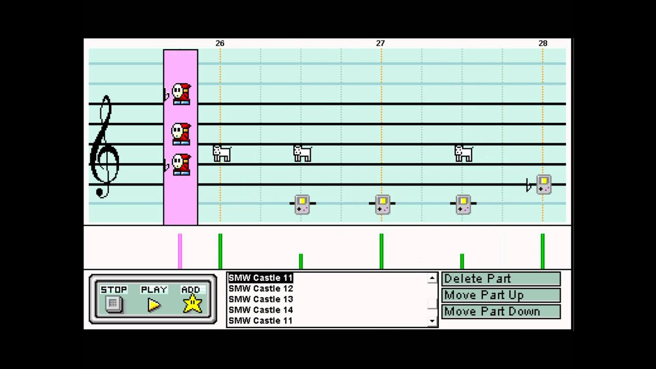 Mario Paint - Super Mario World: Koopa Castle