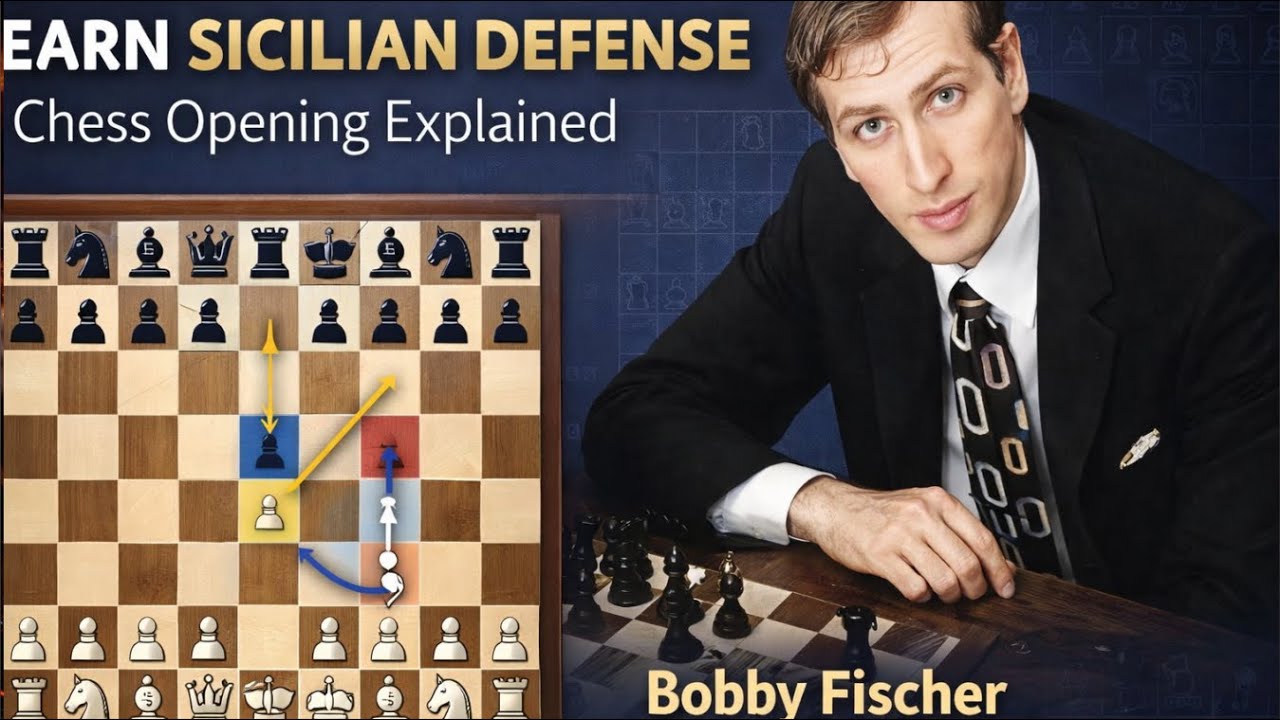 Os Segredos da Defesa Siciliana de Bobby Fischer  Guia Completo Byrne x Fischer