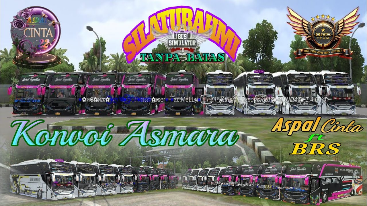 MAGAB KONVOY SILATURAHMI ft BRS #bussimulatorindonesia #konvoy #silaturahmi #fungame #bussid 