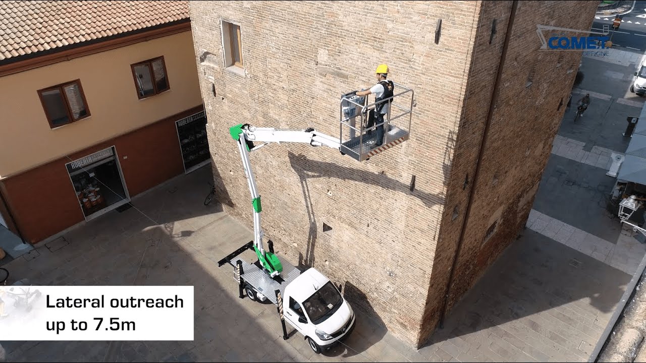 COMET OFFICINE - NEW EUROSKY 14/2/6 HQ JIB on PIAGGIO PORTER NP6