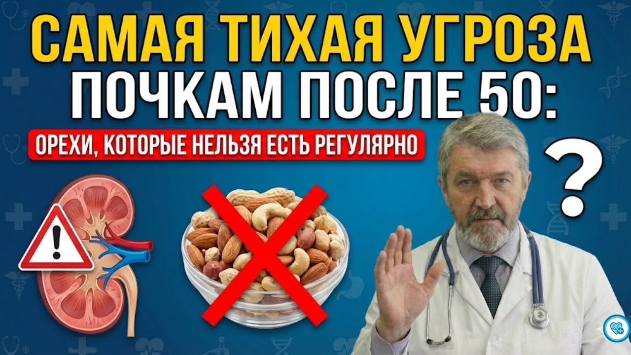 Орехи после 50: тихая угроза почкам, о которой не предупреждают | ПРИРОДА ЛЕЧИТ
