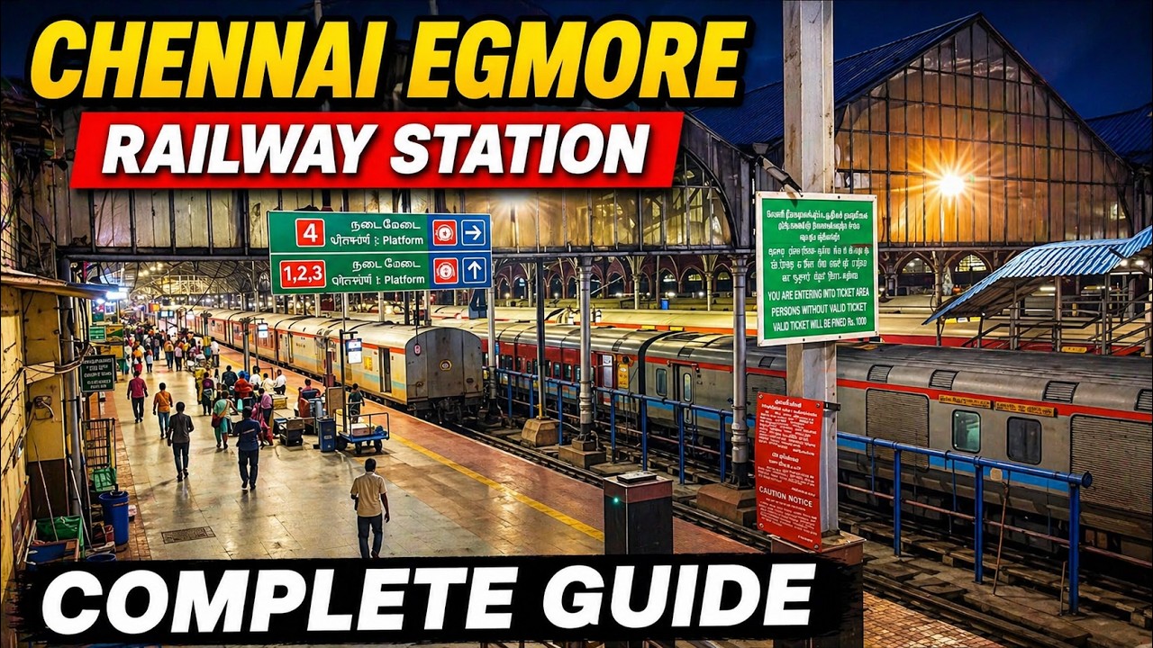 Chennai Egmore Railway Station Guide | சென்னை எழும்பூ ரயில்வே நிலையம் சுத்தி பார்க்கலாம் வாங்க