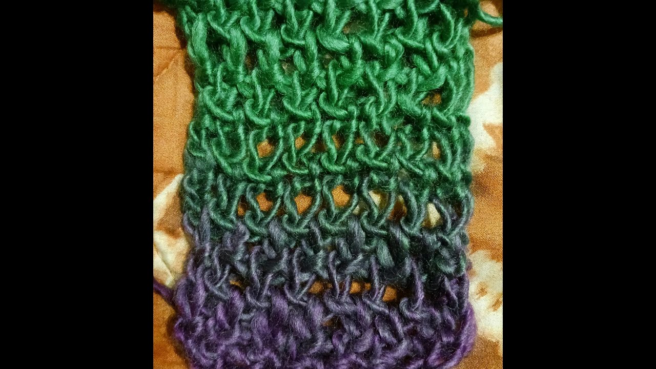 Balla Stitch fast and easy stitch for shawls, hats cowls Loom Knit