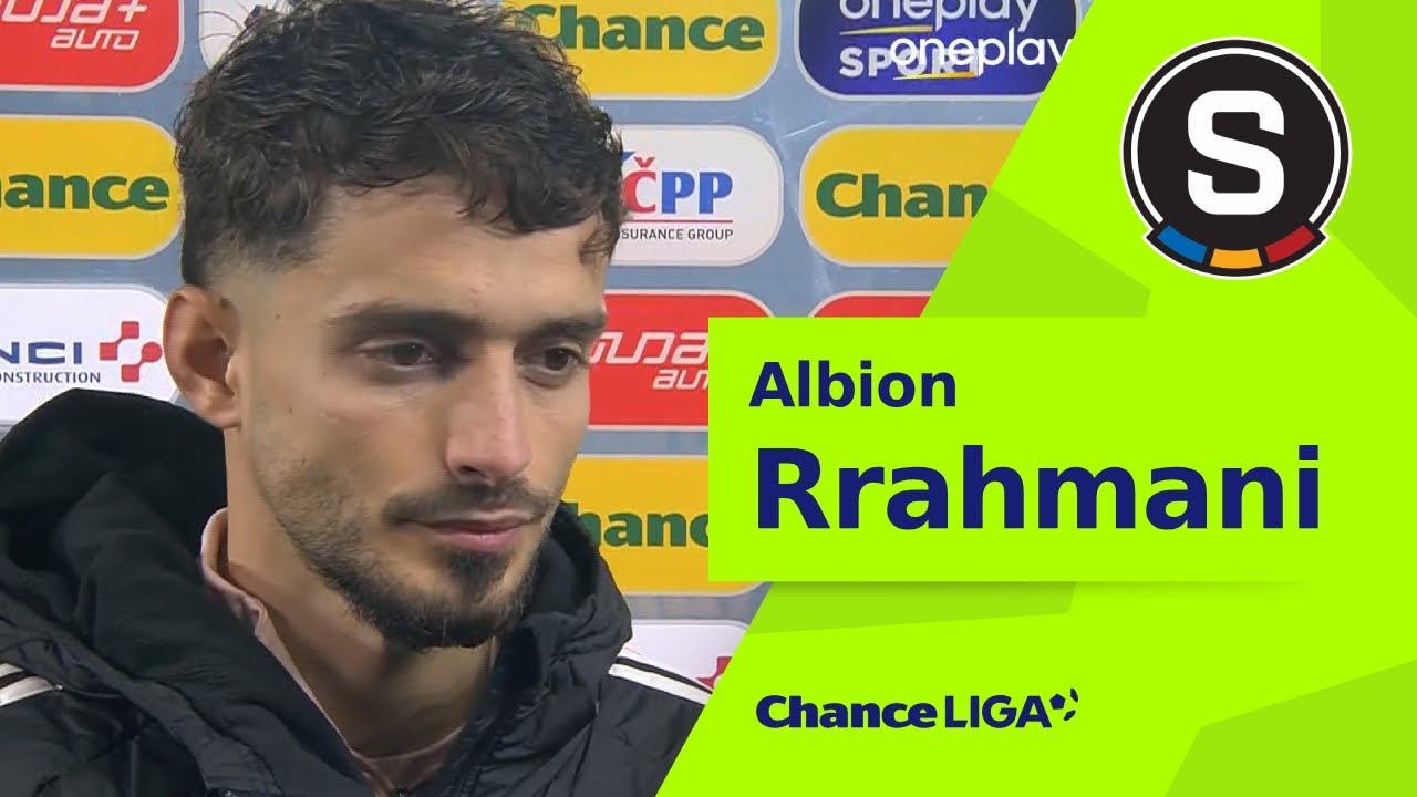 Albion Rrahmani po derby: Jsme zklamaní, byli jsme lepší ve všech situacích, atmosféra byla úžasná