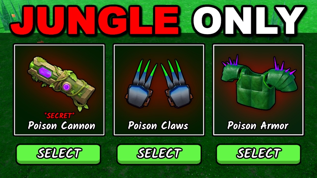 99 Nights But I ONLY Use JUNGLE WEAPONS!