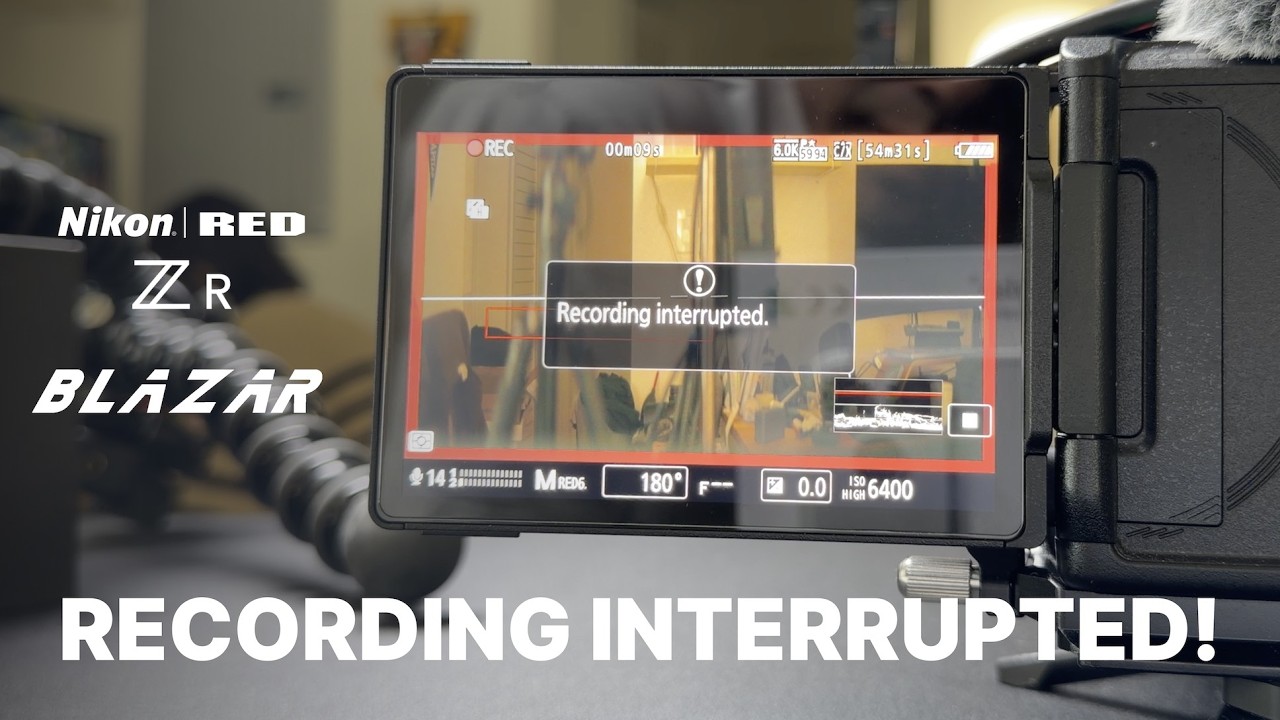 RECORDING INTERRUPTED! Nikon ZR + Megadap + Blazar Talon