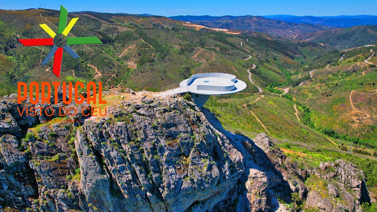 Miradouro do Zebro 🌄 Zebro viewpoint ⛰️ Siza Vieira 🏗️ Oleiros - 4K UltraHD
