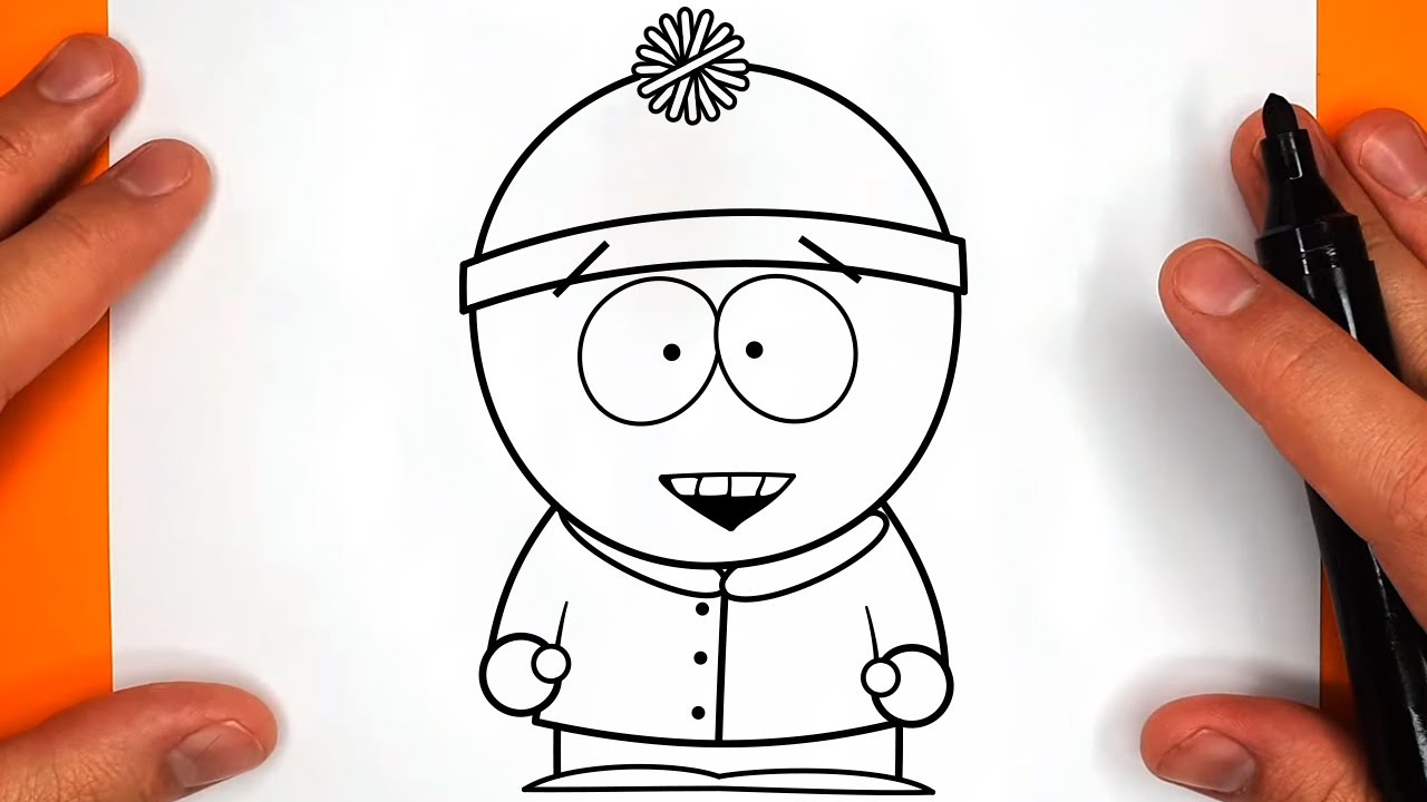 COMO DIBUJAR A STAN MARSH | South Park - paso a paso, fácil y rápido dibujo