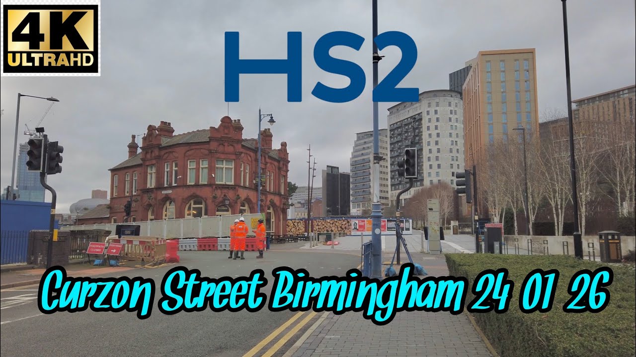 HS2 Curzon street city centre Birmingham England 4K 