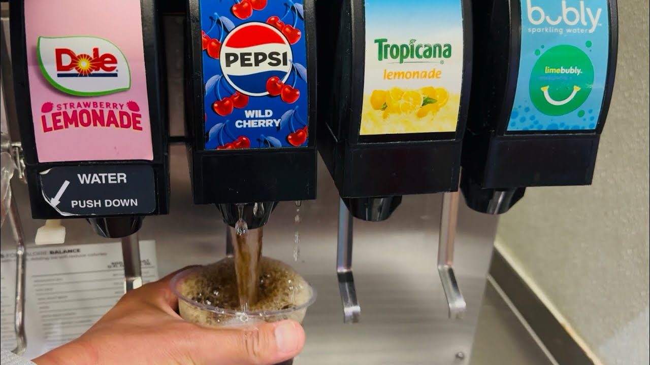 Soda Fountain Machine Drink Refills #sodafountain #sodafountainmachine #soda  #rootbeer #pepsi #coke