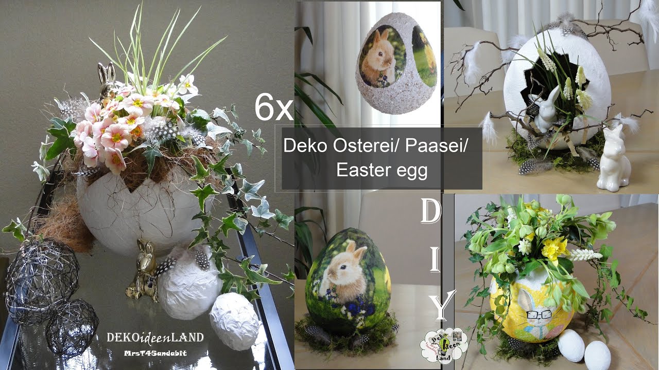 6 DIY Osterdeko: Deko Ostereier aus Toilettenpapier | Basteln mit Papier | Easter eggs DekoideenLand