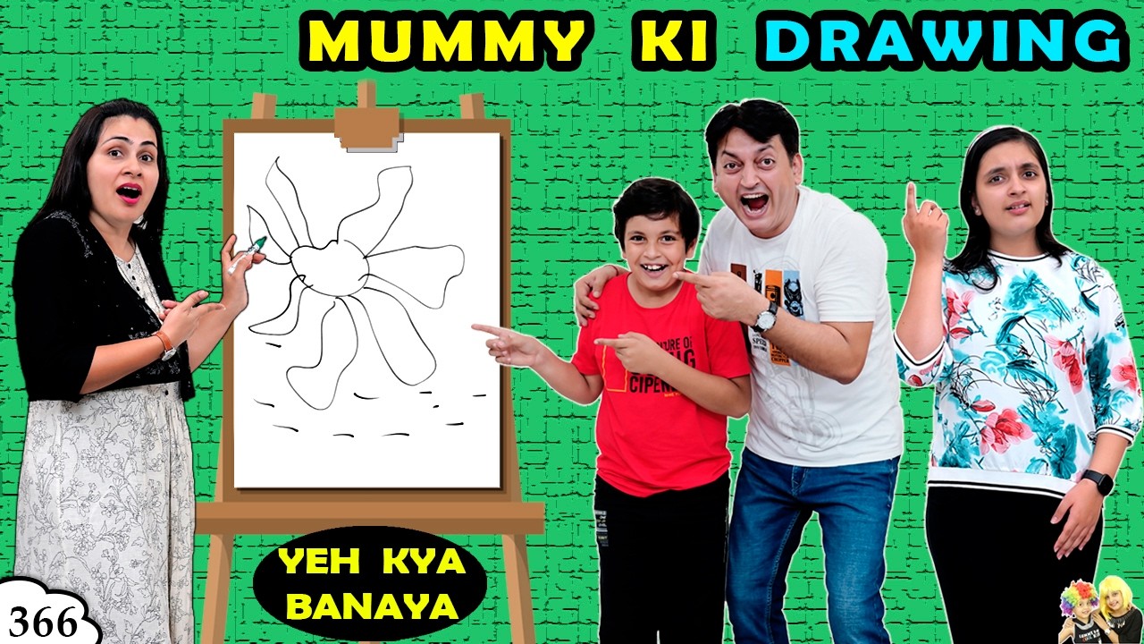 MUMMY KI DRAWING | Ep 366 | Comedy Family Painting Challenge | Pictionary | Aayu and Pihu Show