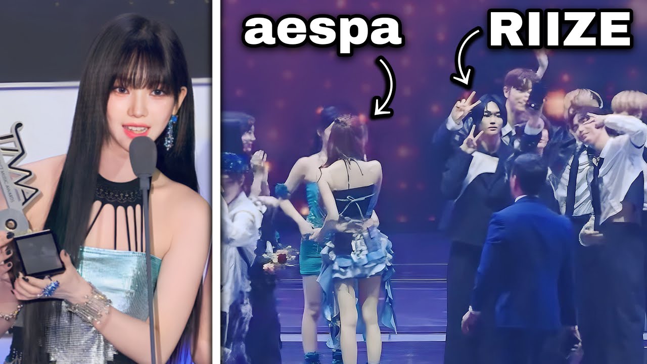 aespa と RIIZE および ITZY のやり取りが話題に (TMA) 231010 #kpop