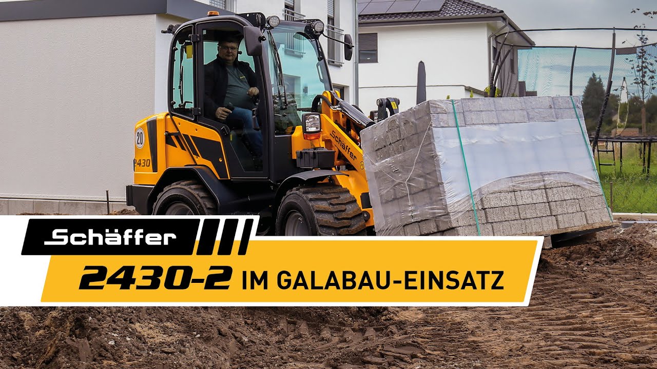Schäffer Radlader 2430-2 im GaLaBau-Einsatz
