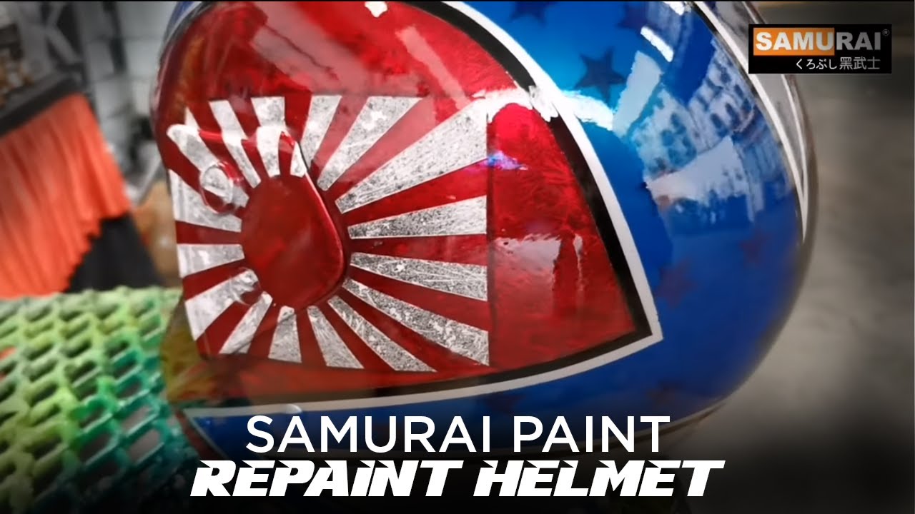 Cara Spray Helmet LIMITED EDITION Samurai - Samurai Paint Malaysia