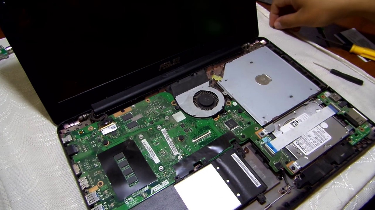 ASUS X555L Series Cambio de Pasta Termica (Asus X555L Disassembly CPU GPU Thermal Paste Replacement)