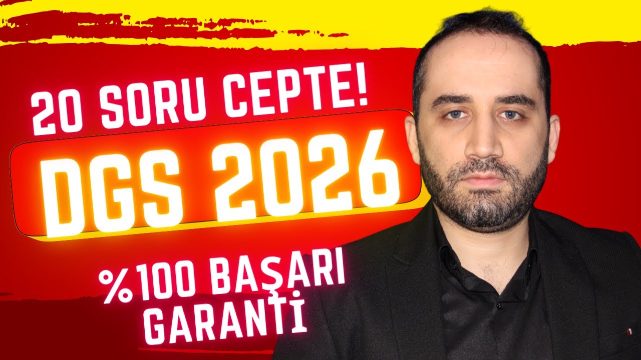 DGS 2026 ZİRVEYE &Ccedil;IKMA STRATEJİSİ: Sayısal Mantık ve Problemlerde %100 Başarı GARANTİ | 18-20 Net