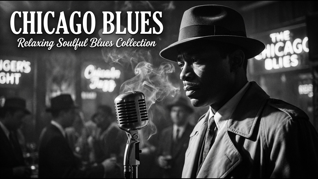 Chicago Blues – Soulful Relaxing Blues Collection | Vintage Guitar Night Sessions