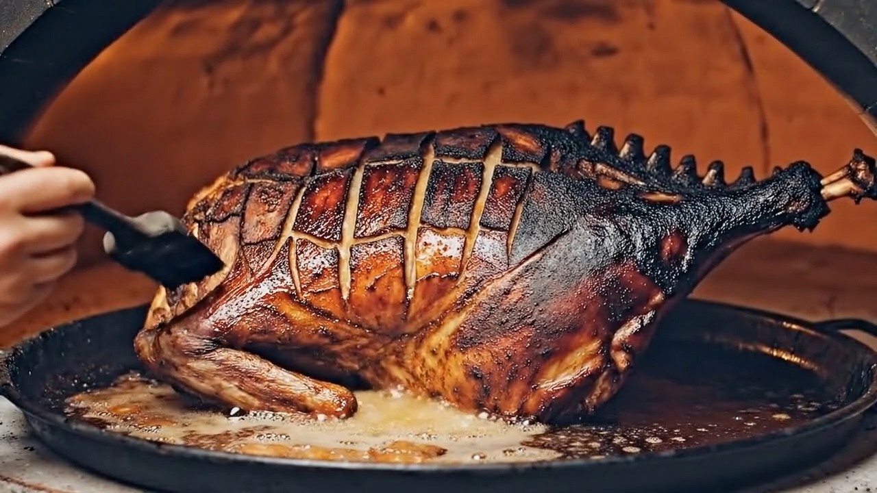 Moroccan Mechoui مشوي — Whole Roasted Lamb | Smen Marinade, Argan Wood Fire, 6-Hour Clay Oven