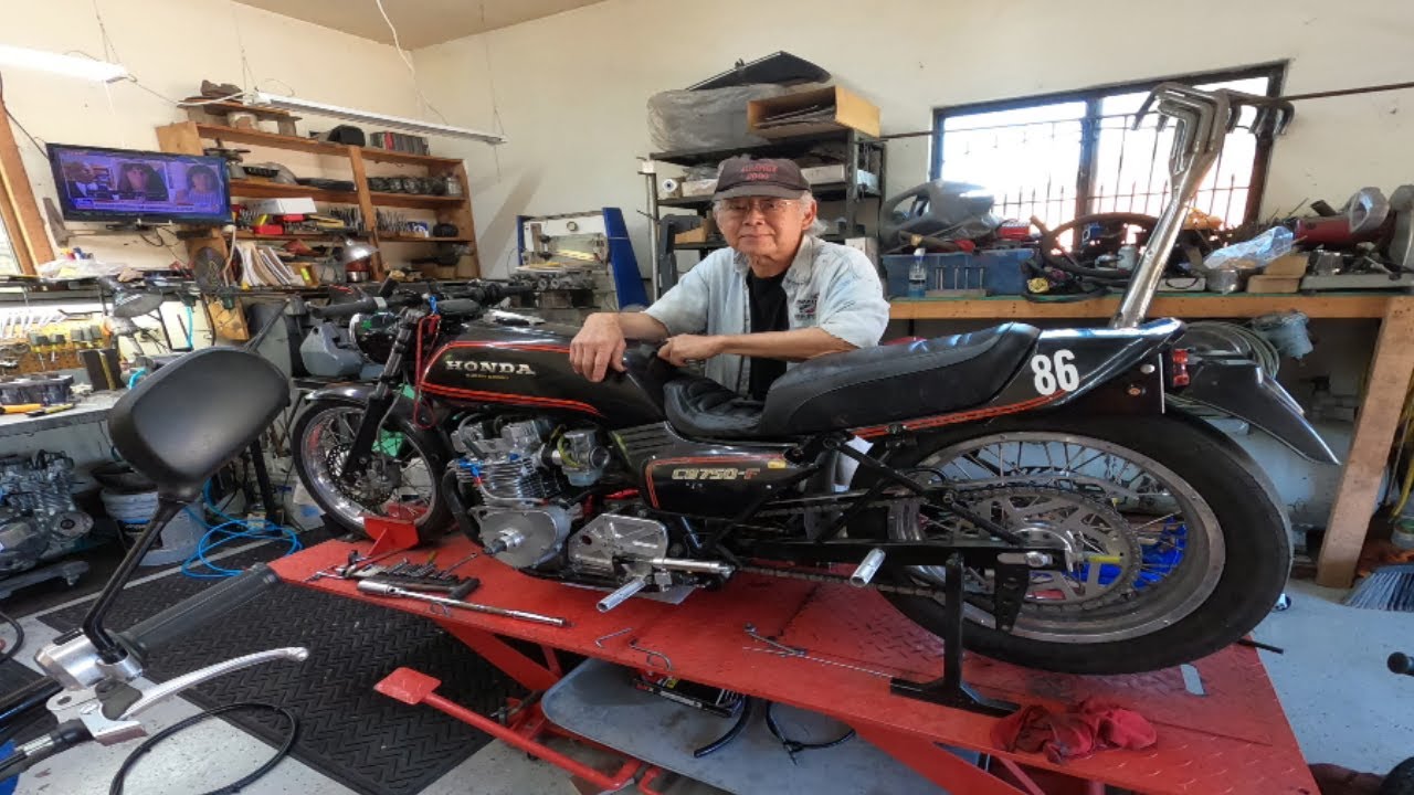 At 74 years young, Dad Hidaka builds his custom drag bike
