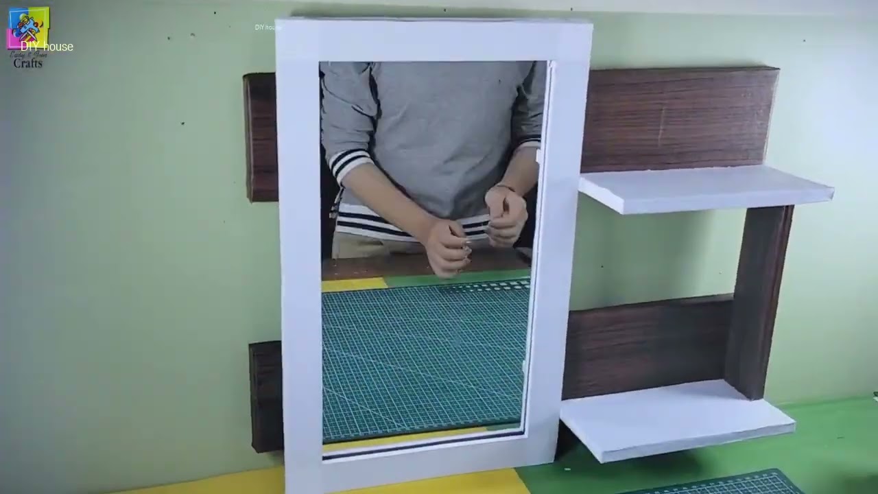 DIY mirror decorating ideas aesthetic  DIY mirror frame using cardboard  Easy Crafts_R