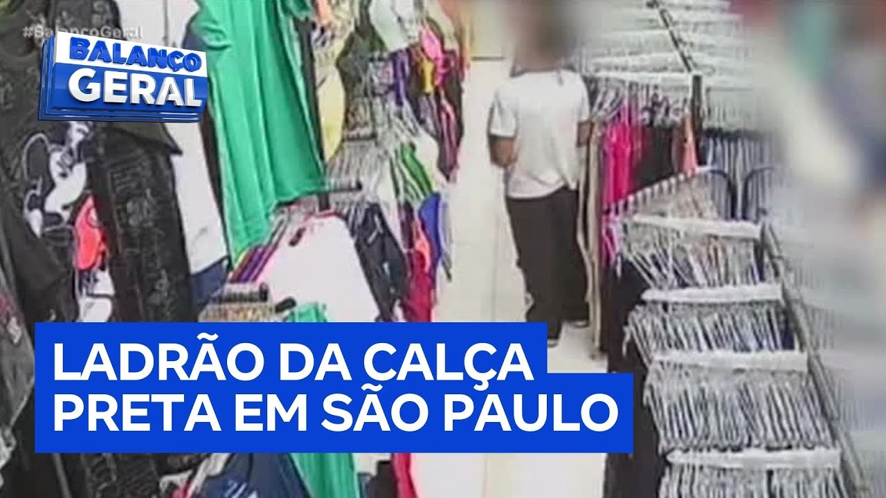 Ladrão da calça preta aterroriza comerciantes de Diadema (SP)