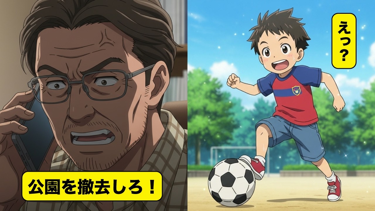 「子供の声がうるさい！」公園の遊具を撤去させた結果、孫が学校で仲間外れに⋯【シニア朗読漫画】