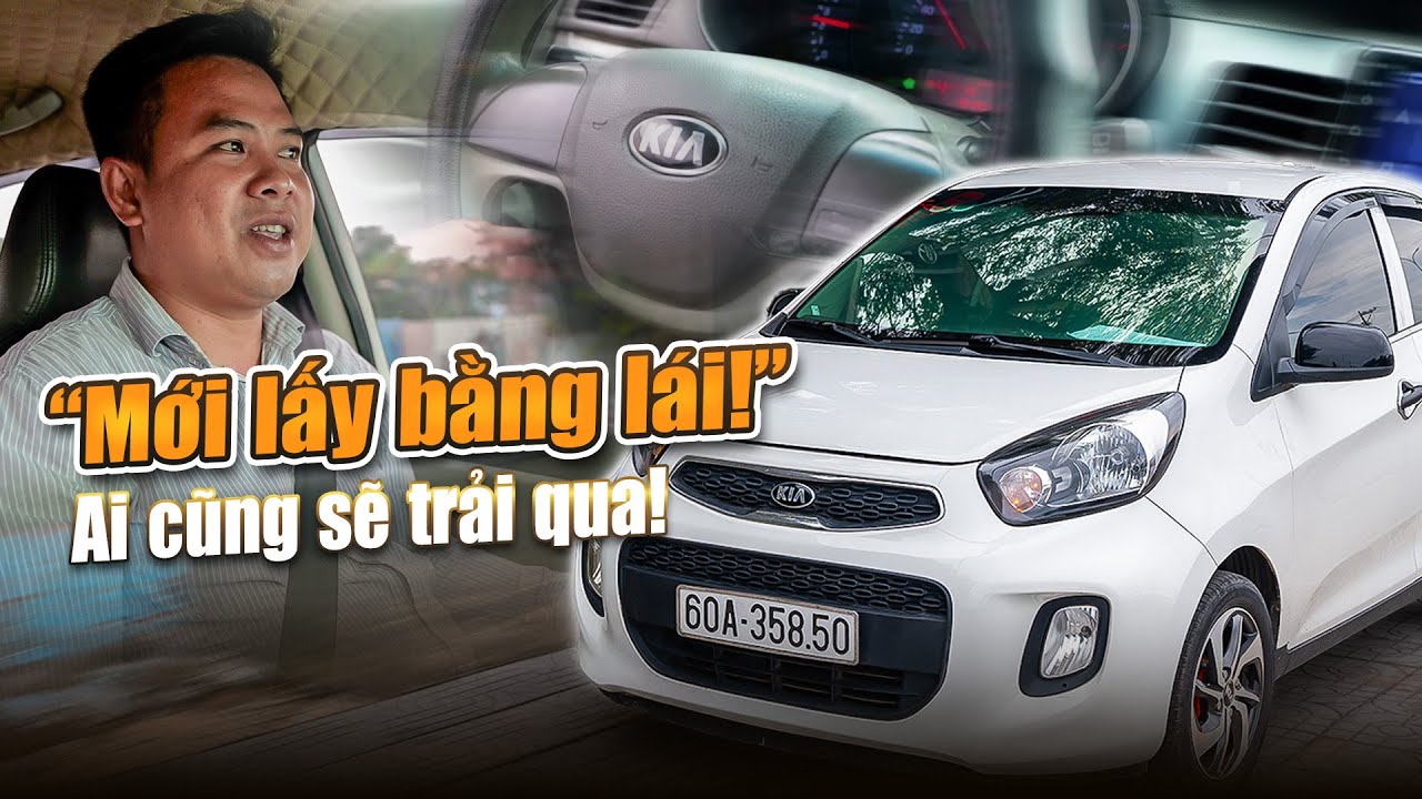 CẢM GIÁC KHI MỚI LẤY BẰNG LÁI Ô TÔ - Cùng trải nghiệm với Kia Morning 2016 số sàn!! @Auto Car Pháp Anh
