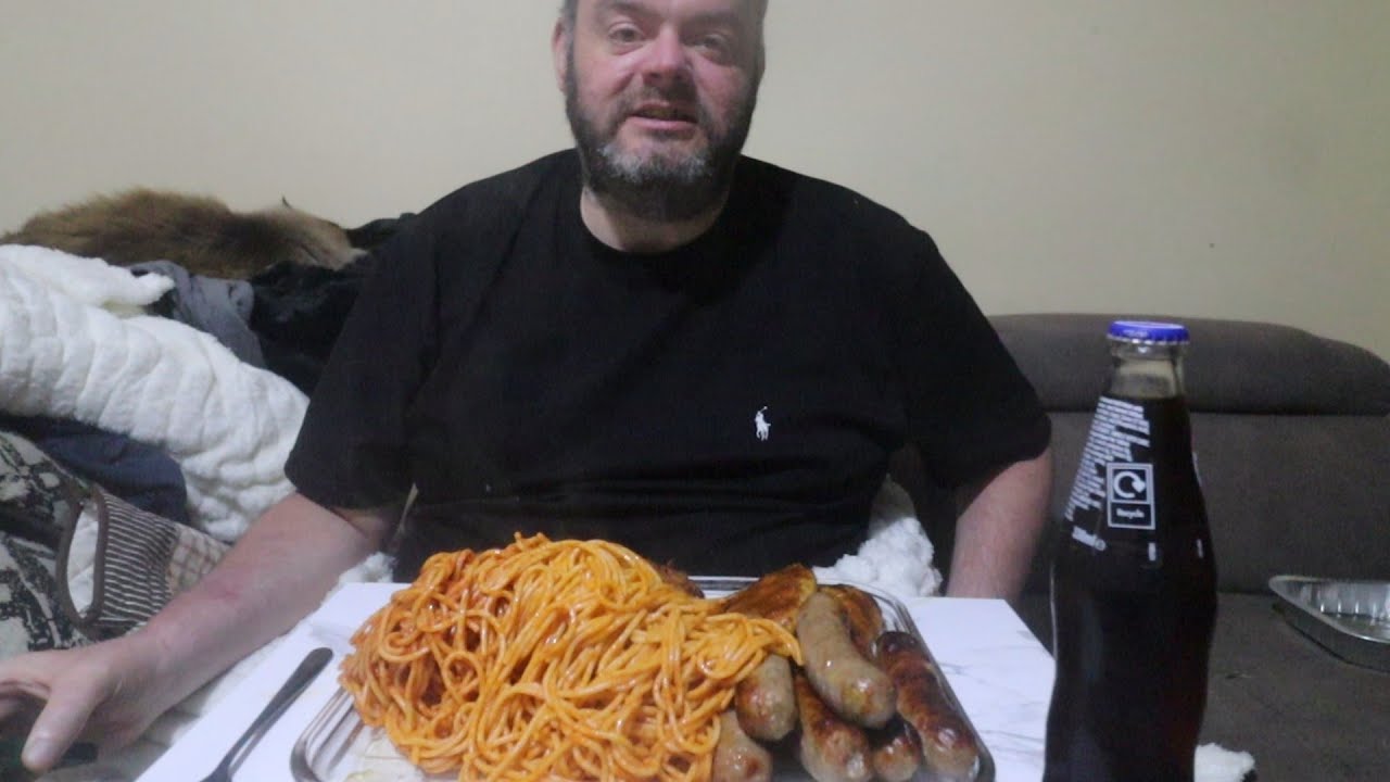 nightmare return from turkey spaghetti chicken kiev and sausages uk mukbang