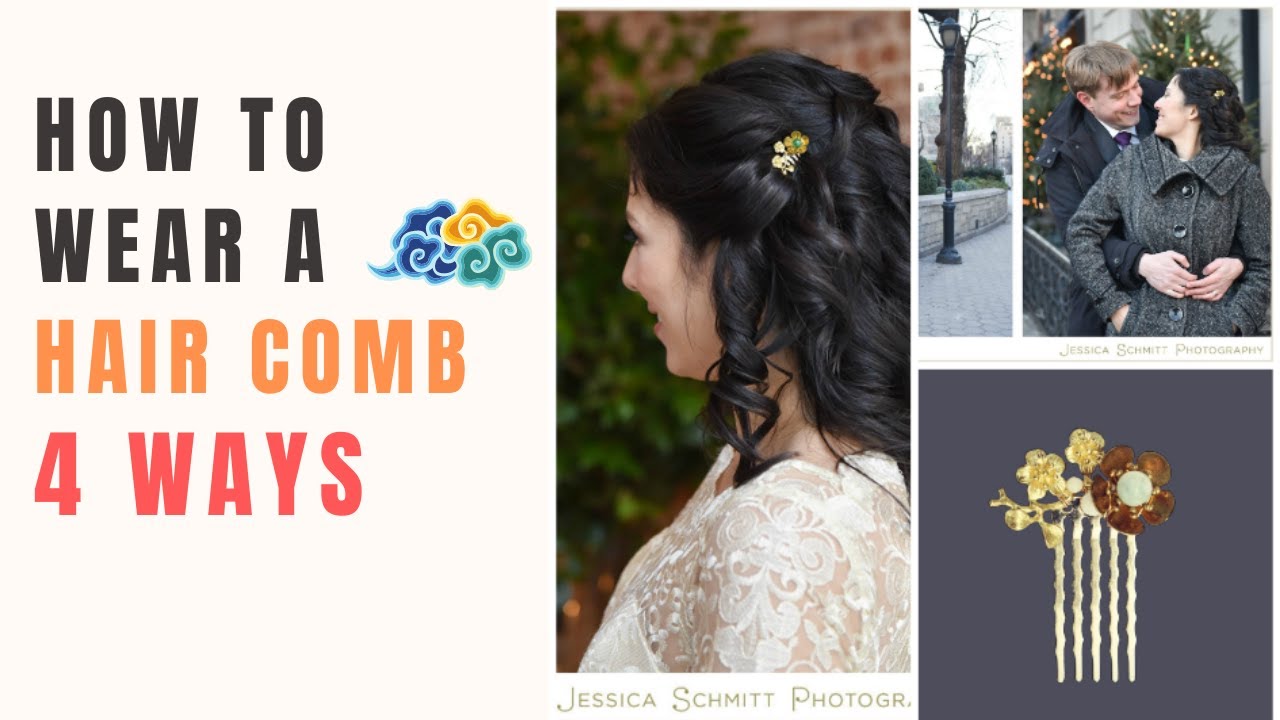 How To Wear a Hair Comb 4 Ways | Hairstyle Tutorial Easy