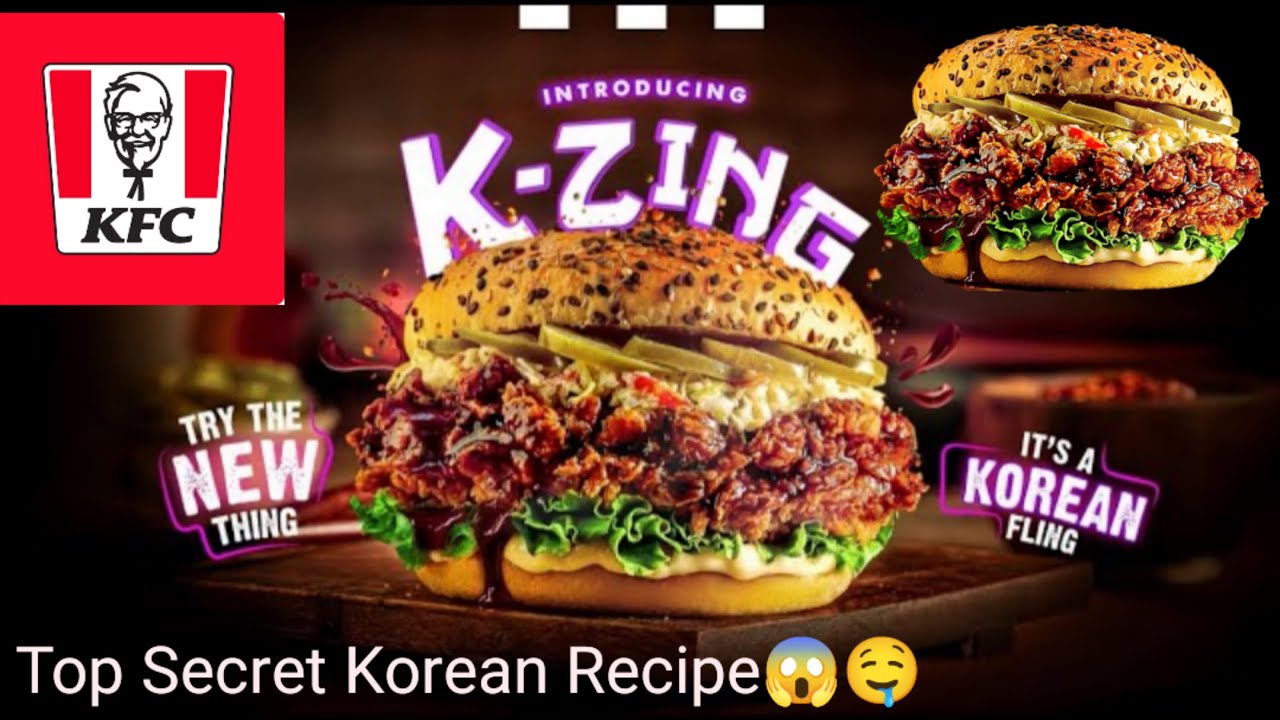 Exposed KFC K-Zing Burger | Korean Recipe | Original Review #kfc #kzingcreations #foodreview #food