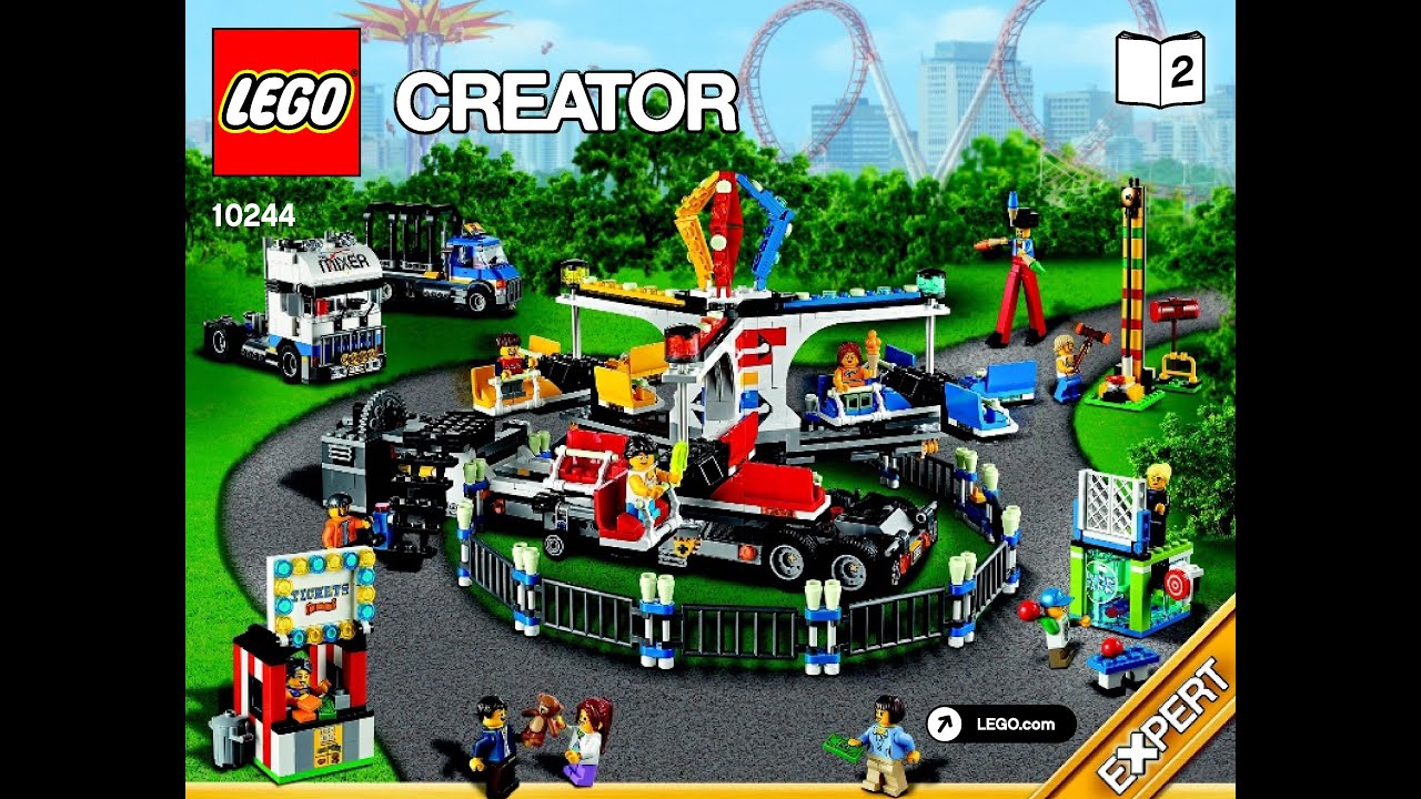 LEGO Creator Expert 10244 Fairground Mixer Instructions DIY Book  2