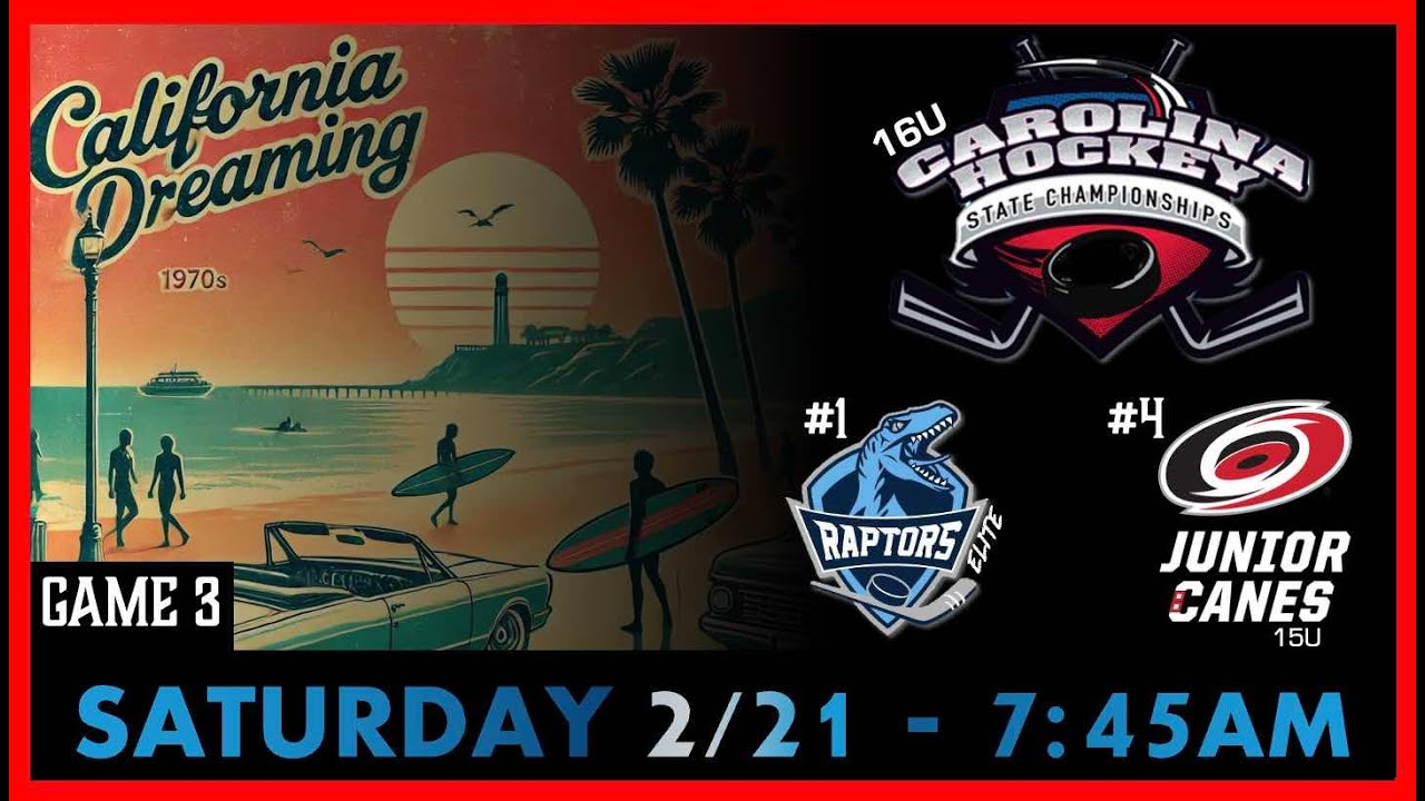 Raleigh Raptors 16U Elite vs Carolina Jr Canes 15U Black - Game 3 CAHA