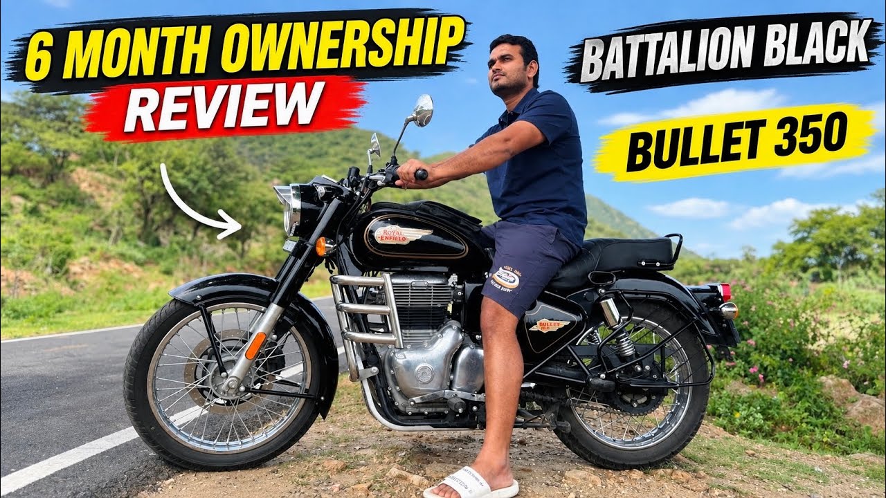 6 month bullet 350 ownership review tamil royal enfield bullet 350 battalion black new model 2025