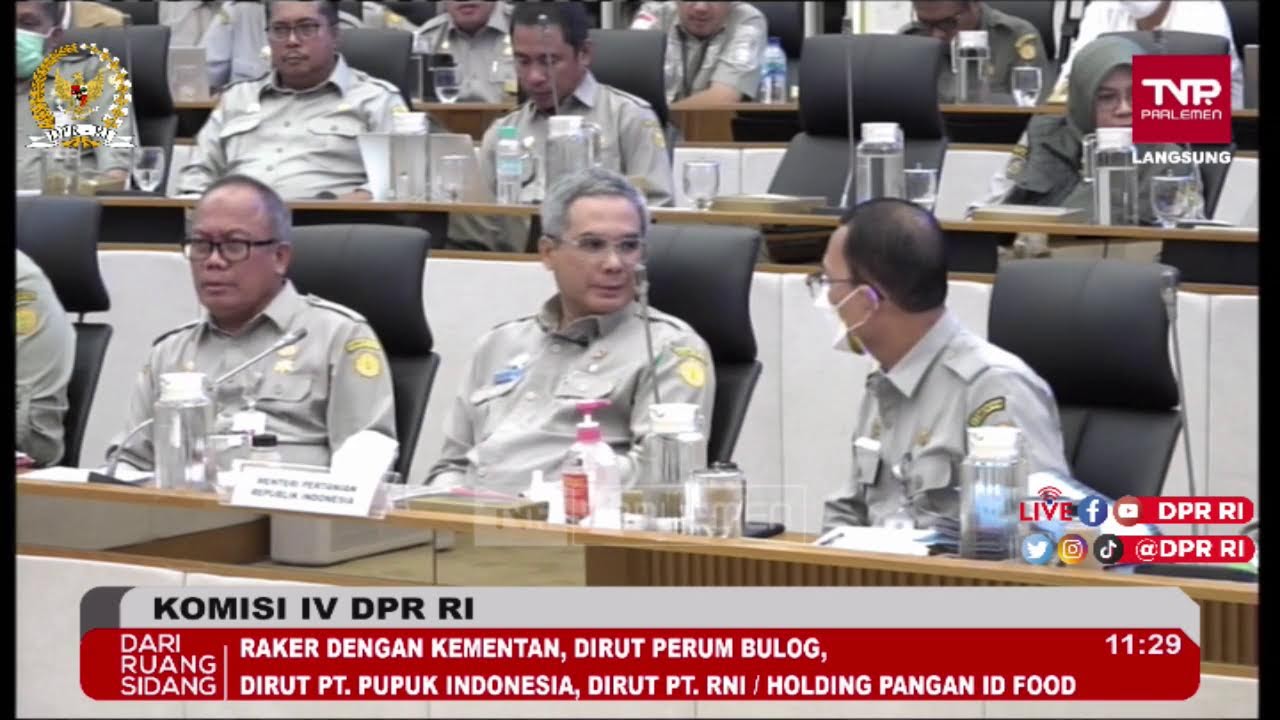 LIVE STREAMING - KOMISI IV DPR RI RAKER DENGAN MENTERI PERTANIAN RI