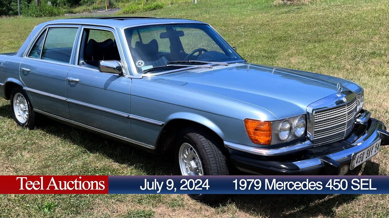 Teel Auctions Sale of 1979 Mercedes 450 SEL, July 9, 2024