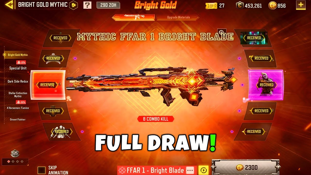 Mythic FFAR 1 - Bright Blade is Back In COD MOBILE | Bright Gold Mythic Full draw CODM