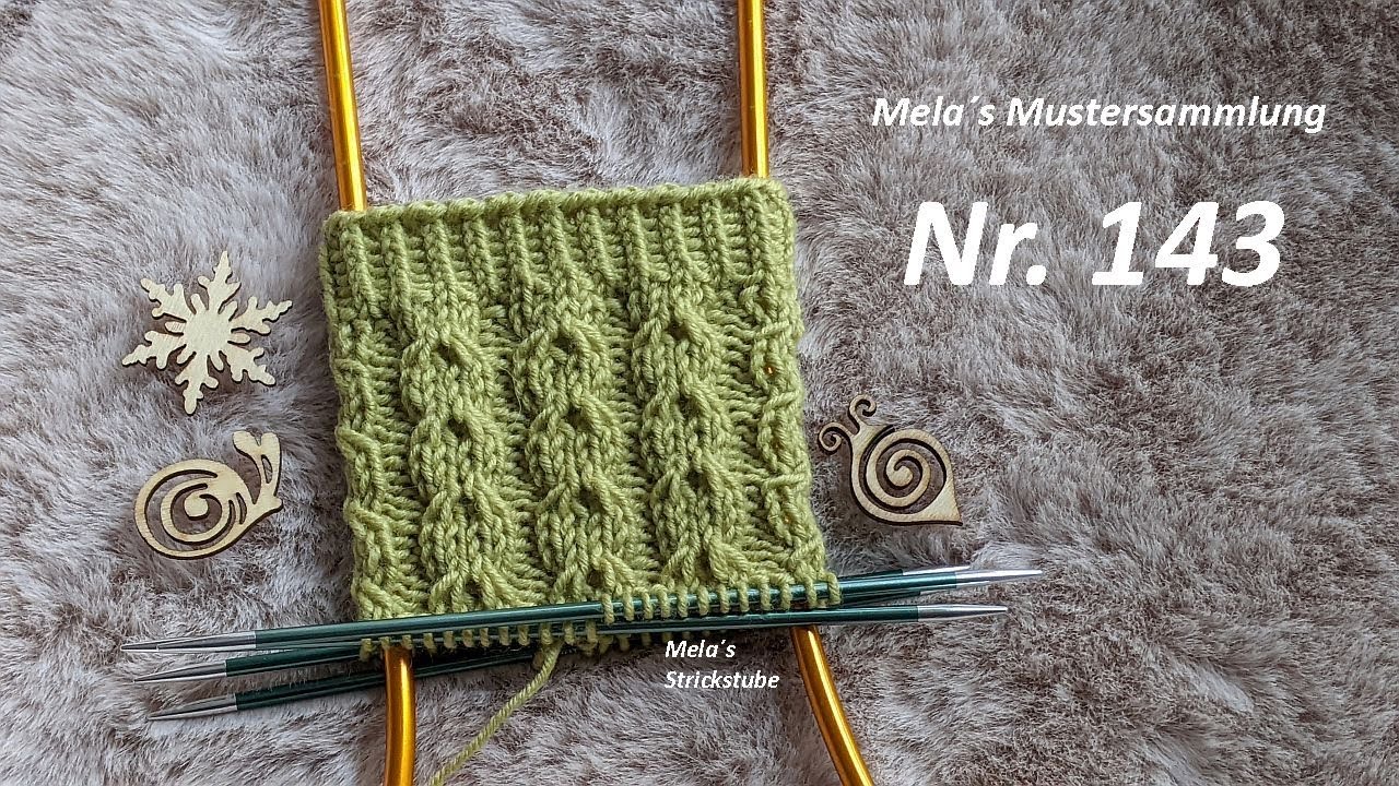 Sockenmuster Nr. 143 - Strickmuster in Runden stricken / knitting sock pattern