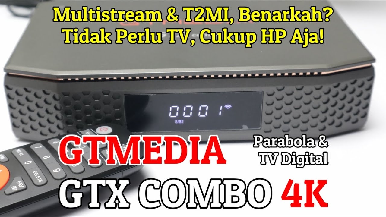Full Review GTMedia GTX Combo 8K All You Need In One Device, T2MI, Multistream & Mars Supported?!