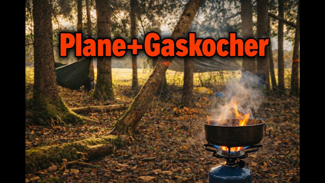 Kochen im Freien: Mit Gaskocher & Plane draußen sein