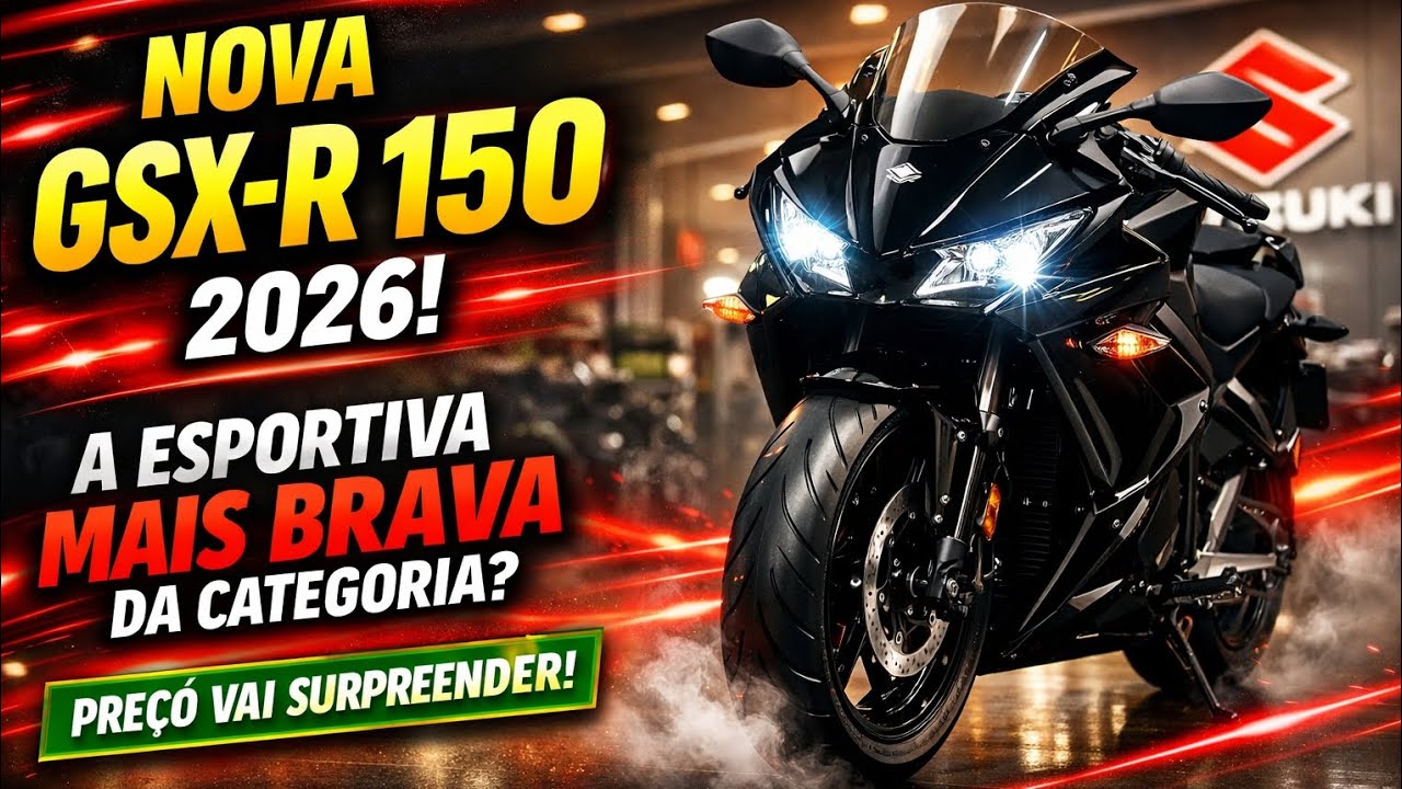 Suzuki GSX-R 150 2026 BLACK 🖤 Vale a Pena? Preço, Ficha Técnica e Tudo Revelado