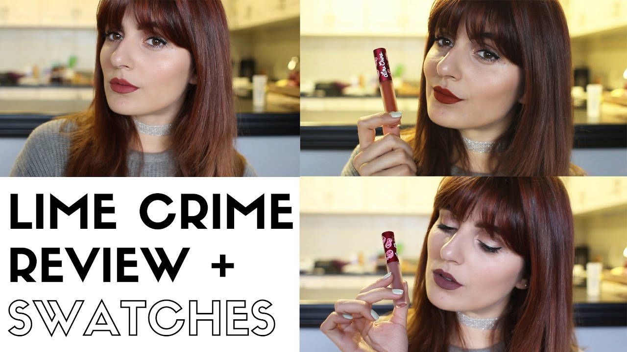 Lime Crime Liquid Lipsticks Review + Swatches | ريفيو الروج من ماركة لايم كرايم